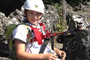 Klettersteigtour im Familiencamp Naheland